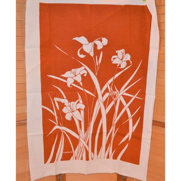 Other - Vintage Marushka Mod Flowers on Canvas Retro, Hollywood Regency